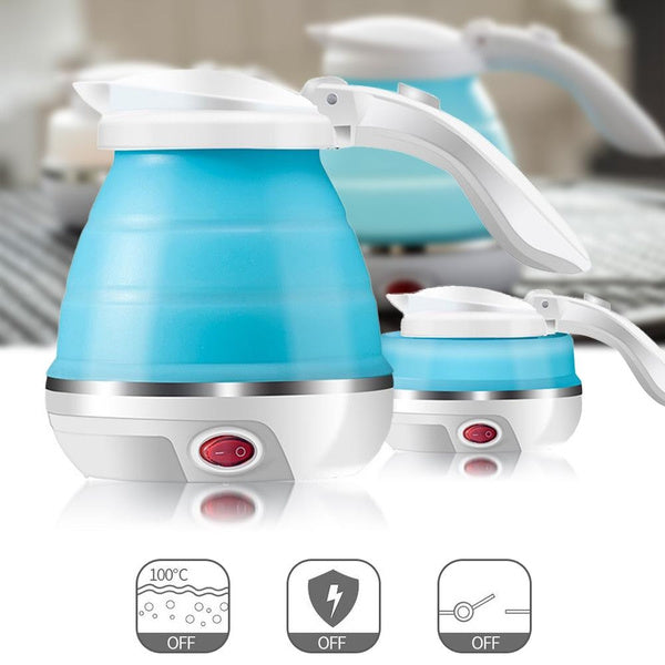 Silicone water kettle, compact and foldable for travel Silicone water kettle, compact and foldable for travel